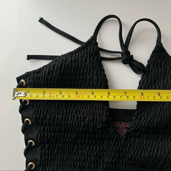 Victoria Secret lace up black bathing suit size S - Picture 10 of 13